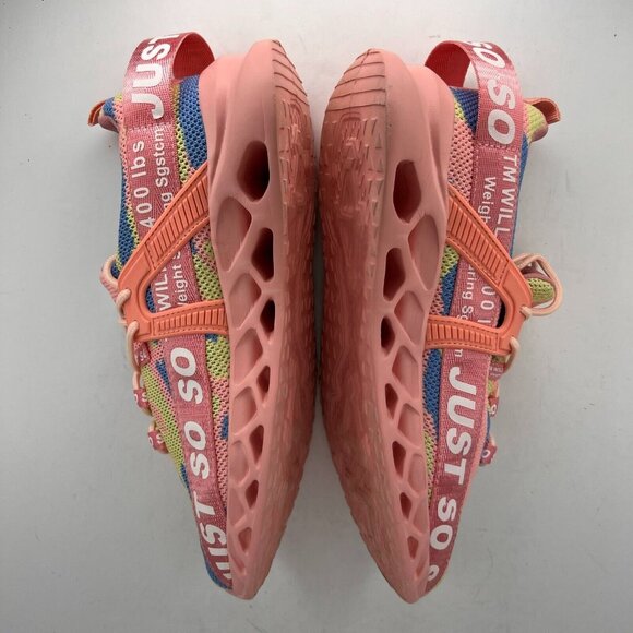 Just SoSo Womens Pink Tie Dye Mesh Lace Up Low Top Size 9.5 Running Shoes - Picture 6 of 10